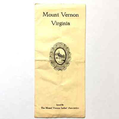 Brochure regarding Mount Vernon, late 1940s