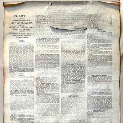 Duplicate Original Proposed Charter for the City of Alameda, 1916