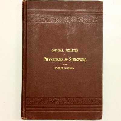 California Register of Physicians and Surgeons, 1891