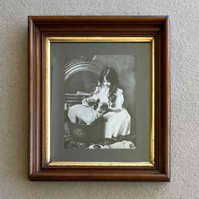 Shadow box frame with print from Sunday Bulletin, 1902