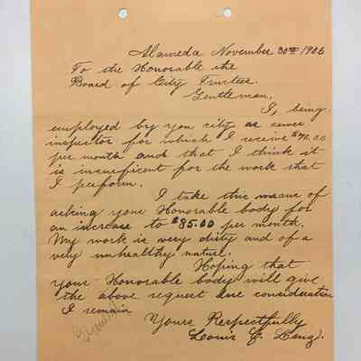 Letter from mr. Benz by way of the library.