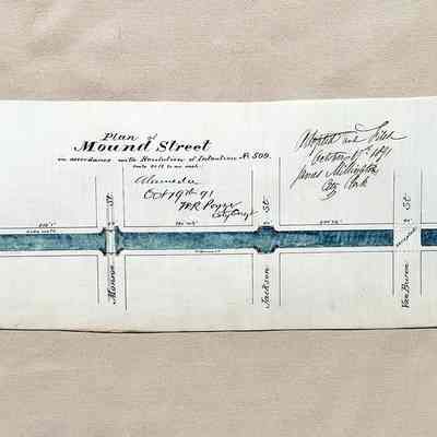 Plan for Mound Street and Jefferson (San Jose), and Central Ave, 1891
