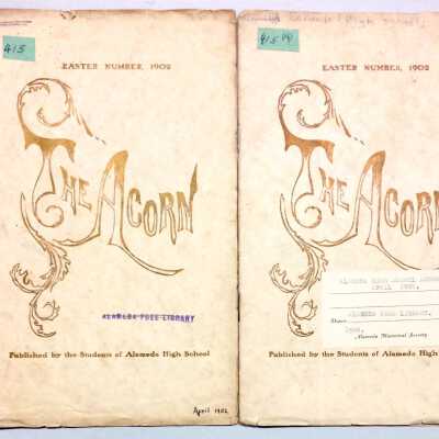 Easter 1902 editions of Alameda High School 'The Acorn'