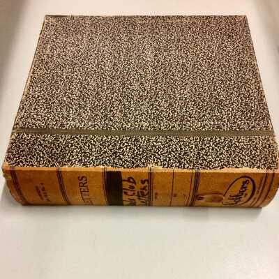 Cardboard letter file box of the Dad's Clubs, 1932-1935
