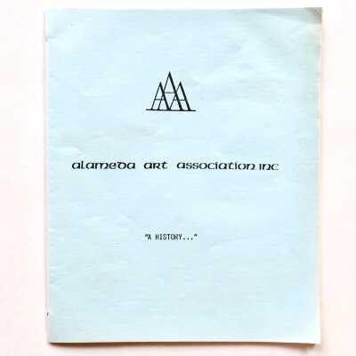 Booklet with history of the 'Alameda Art Association', 1985