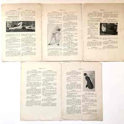 Pages of an exercise pamphlet of Otto Rittler, 1940s