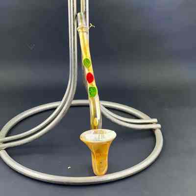 Mercury Blown Glass Saxophone Christmas Ornament, c. 1920s