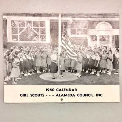 Girl Scouts Wall Calendar, 1960