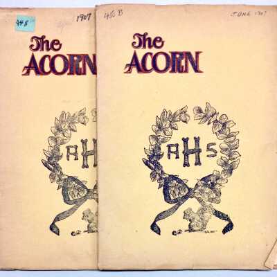 Copies of the April 1907 Alameda High School 'The Acorn'
