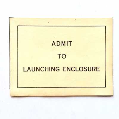 Admittance Card to launch of U.S.S. Admiral WS Benson, 1943