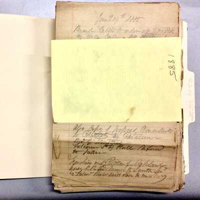 Minutes of meetings of the Board of Trustees, 1885