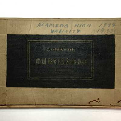 Baseball Scorebook of Otto Rittler with scores of games from 1934-1936