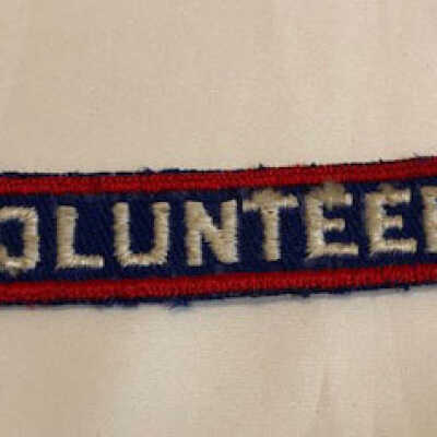 American Red Cross Grey Lady Volunteer badge of Alice Mclain, 1943-1945