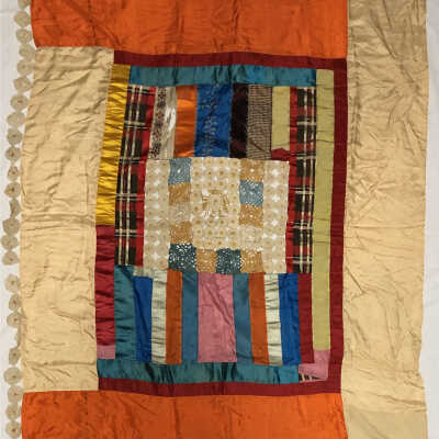 Parlor tablecloth made by Mrs. A. Pearson (Hannah), c. 1890s, 1900