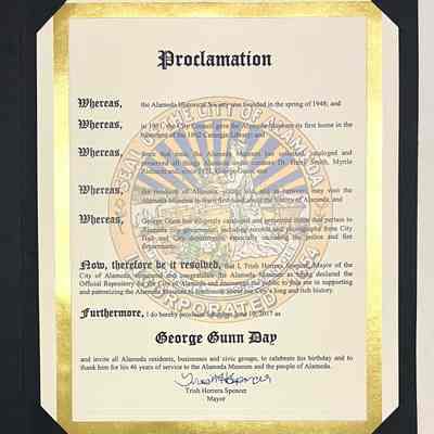 Proclamation citing George Gunn Day, 2017