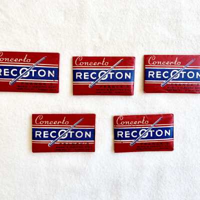 Packets of phonograph needles from Franck's Music and Electric Shop, prior to 1970