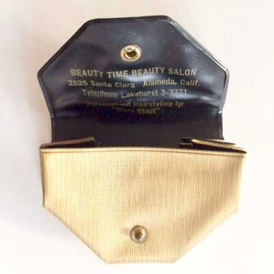 Advertising coin purse of Beauty Time Beauty Salon, c. 1960s