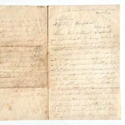 Letter from D. W. McDonell from a camp near Richmond, VA, 1864