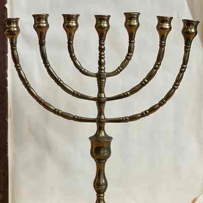 Menorah from the Blake-Dyer family of Clinton Ave., 1920s?
