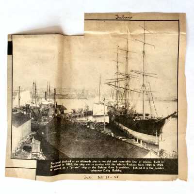 Clipping of illustration of Star of Alaska, 1948