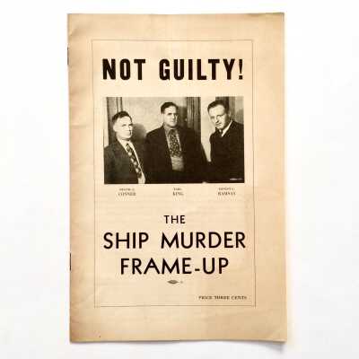 Booklet concerning defense related to a murder at the Encinal Terminal, 1936