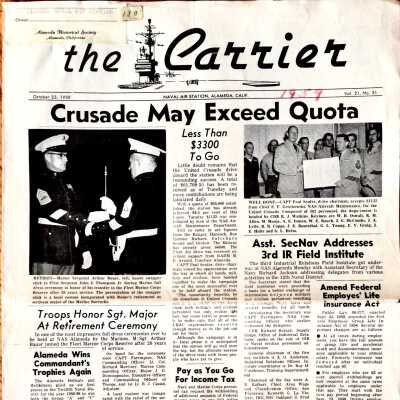 October 23, 1959 edition of 'The Carrier', published by NAS Alameda