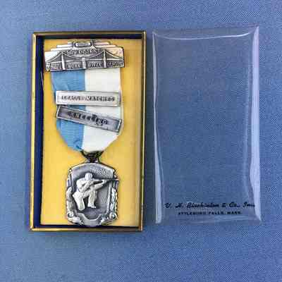 Small Bore Rifle League Matches and Kneeling medal of Grady White, 1954