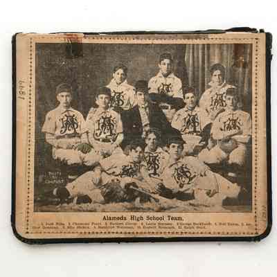 Clipping about the Alameda High School Baseball Team, 1899