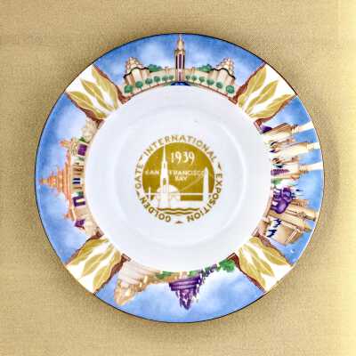 Souvenir ashtray from the Golden Gate International Exposition, 1939