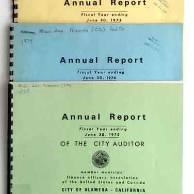 City Auditor's Reports, 1973-1974-1975