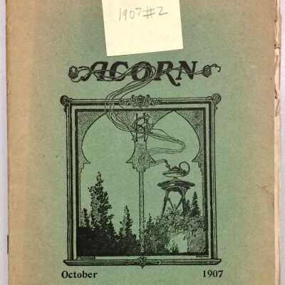 Alameda High School 'Acorn' edition of October 1907