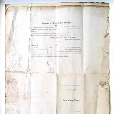 School Census Marchal's Report, June 30, 1873