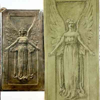 H. Patigian Photo and Pencil Sketch, c. 1900