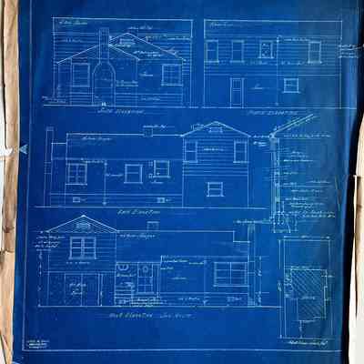 Blueprints of 2700 Clay, c. 1938