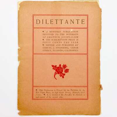 'Dilettante', published by Samuel I. Steinberg, 848 Cedar Street, 1900