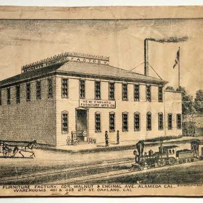 Print of H.S. Bennett Furniture Factory, Ca. 1898
