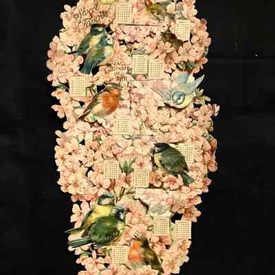 'Sweet Fancies' Calendar, with pink apple blossoms, for 1901