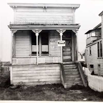 929 Eagle Ave: 'Front of the House South Side ', Feb 11, 1954