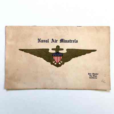 Program 'Naval Minstrels' at US Naval Air Station San Diego, 1919