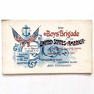 Membership card, Boys Brigade, of Hugo Lorber, 1891
