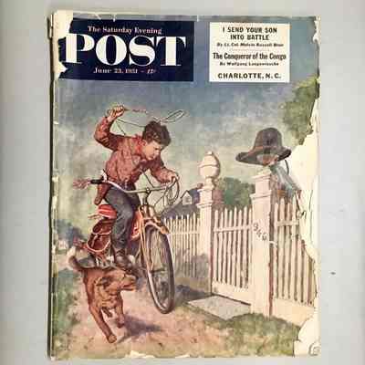 Saturday Evening Post magazine with article about W. A. Deans, 1951