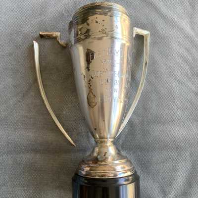 Costume Carnival Trophy won by the Young Ladies Institute #51, Isle City Institute, 1934