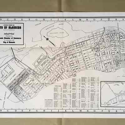 Street Map issued by the Chamber of Commerce, c. 1947
