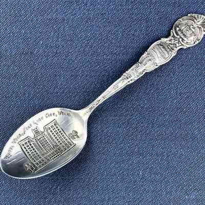 Hotel Utah souvenir teaspoon from the Meyers family, c. 1900