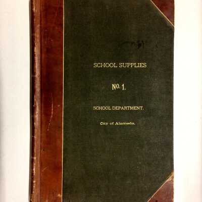 Ledger of School Supplies, c. 1900