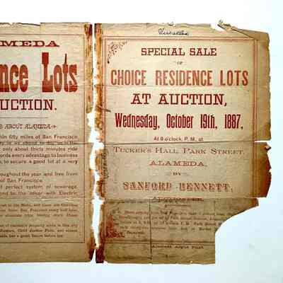 Real Estate Flyer for property on Pearl and Versailles, 1887
