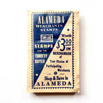 Partly used Merchant stamp booklet, 1987