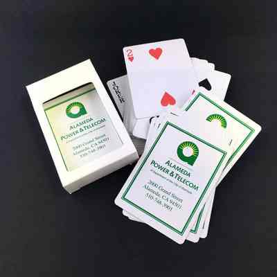 Box of Alameda Power & Telecom Playing Cards, 2000-2008