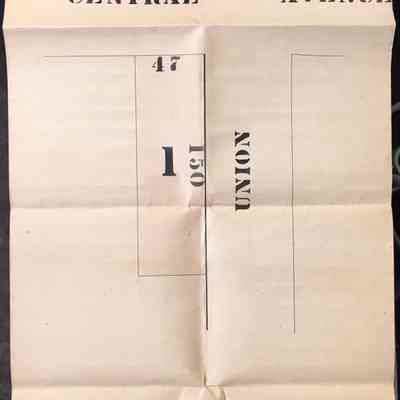 Plot No. 8 Map, a block of property at Union and Central, c. 1900
