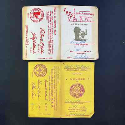 Membership cards of Emma Clinton, 1975-1976